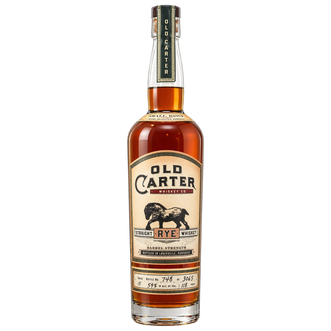 Old Carter Straight Rye Whiskey Small Batch 15 2025 Release
