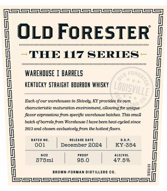 Old Forester The 117 Series Straight Bourbon