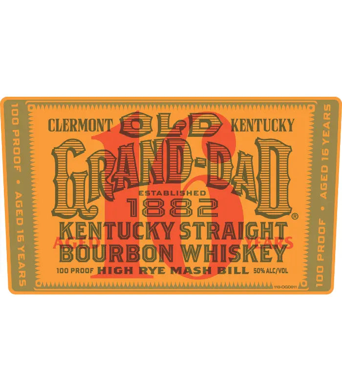 Old Grand Dad 16 Year Straight Bourbon Whiskey 750mL