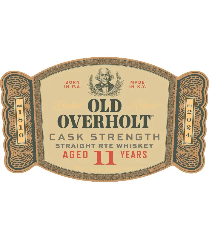 Old Overholt 11 Year Cask Strength Straight Rye Whiskey 750mL