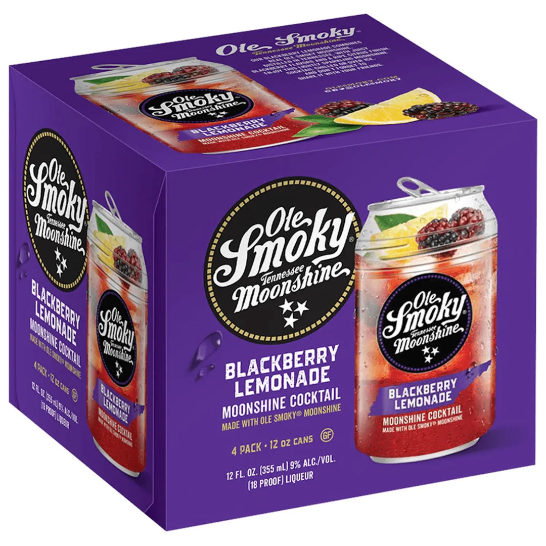 Ole Smoky Blackberry Lemonade Moonshine Cocktail 4-Pack