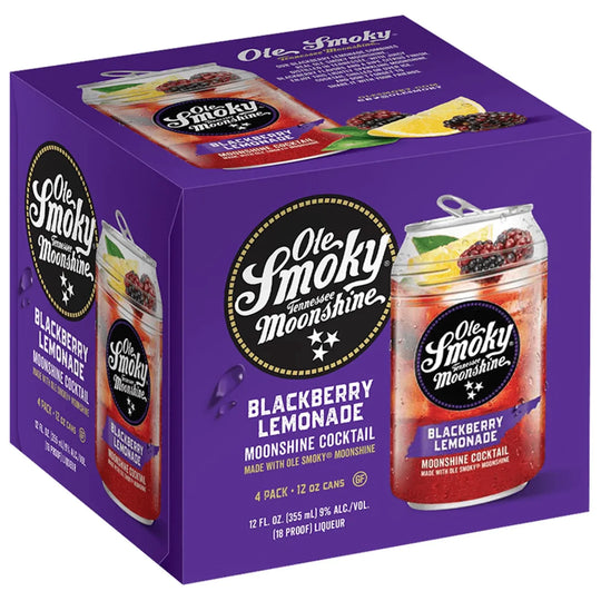 Ole Smoky Blackberry Lemonade Moonshine Cocktail 4-Pack