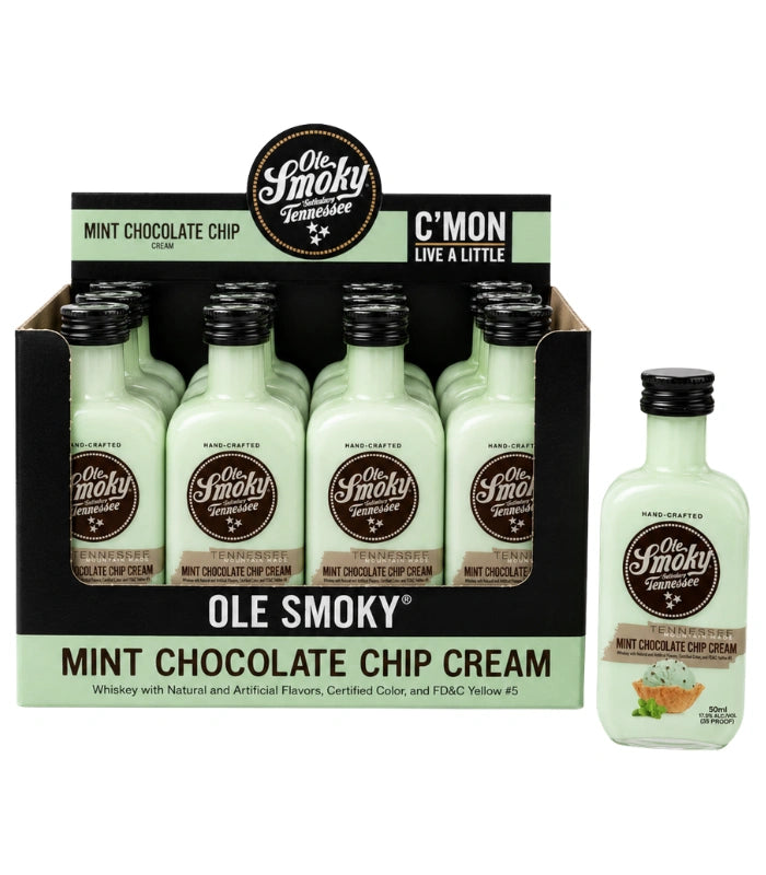 Ole Smoky Mint Chocolate Chip Cream Liqueur Minis (12 x 50mL)