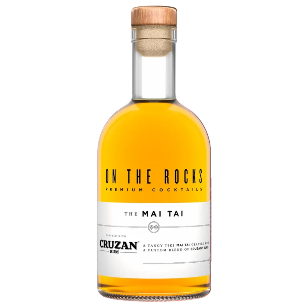 Bottle of On The Rocks Mai Tai Premium Cocktail 375mL