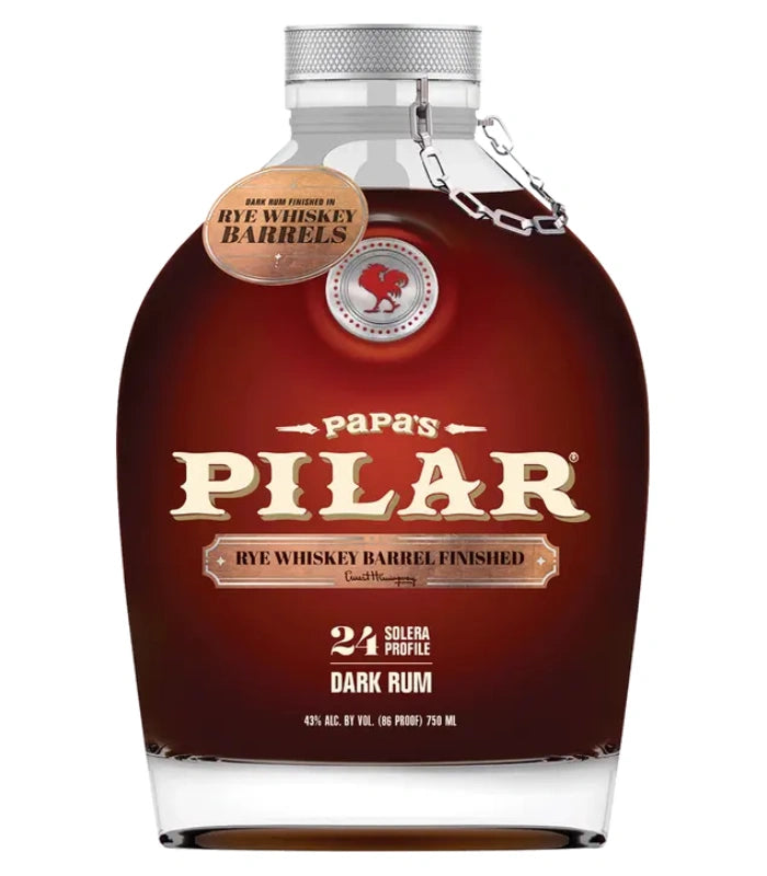 Buy Papa's Pilar Dark Rum Finished In Rye Whiskey Barrels 750mL Online - The Barrel Tap Online Liquor Delivered