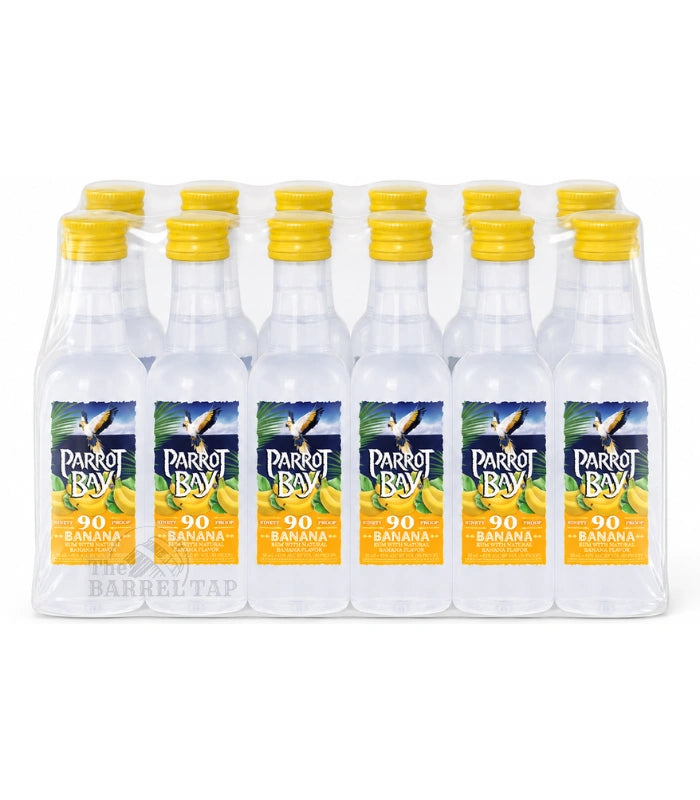 Parrot Bay 90 Proof Banana Rum Mini Bottles (12 x 50mL)