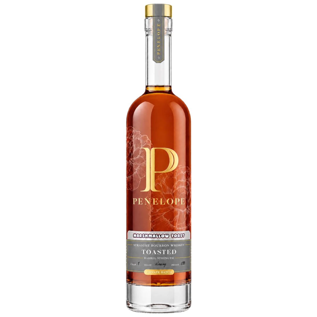 Bottle of Penelope Marshmallow Toast Private Batch Bourbon 750mL