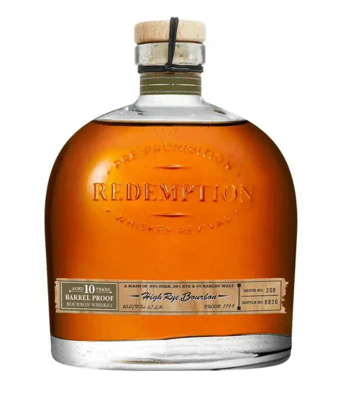 Redemption 10 Year Barrel Proof High Rye Bourbon 750mL
