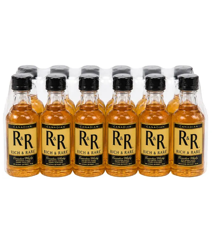 Rich and Rare Canadian Whiskey 50mL 12 Pack