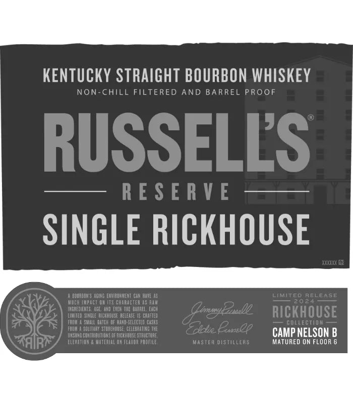 Russell’s Reserve Single Rickhouse 2024 Camp Nelson B Bourbon Whiskey
