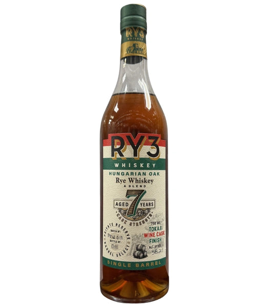 Ry3 7 Year Tokaji Wine Cask Finish Rye Whiskey | The Barrel Tap