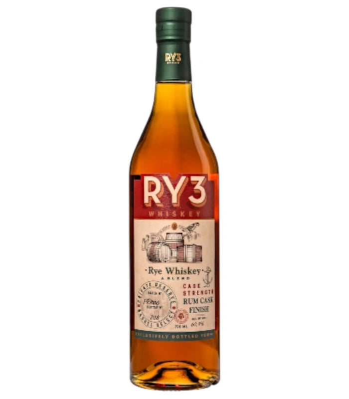 Ry3 Single Barrel Cask Strength Rum Cask Rye Whiskey | The Barrel Tap