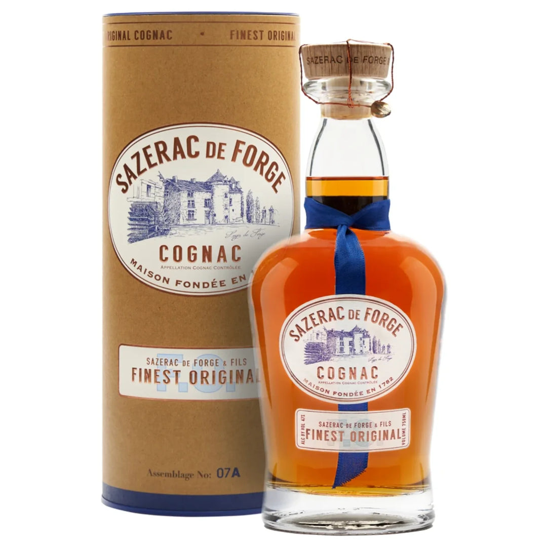 Sazerac de Forge & Fils Cognac Bottle and Tube