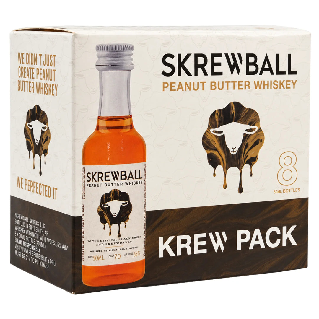 Skrewball Peanut Butter Whiskey Minis Krew Pack (8 x 50mL)