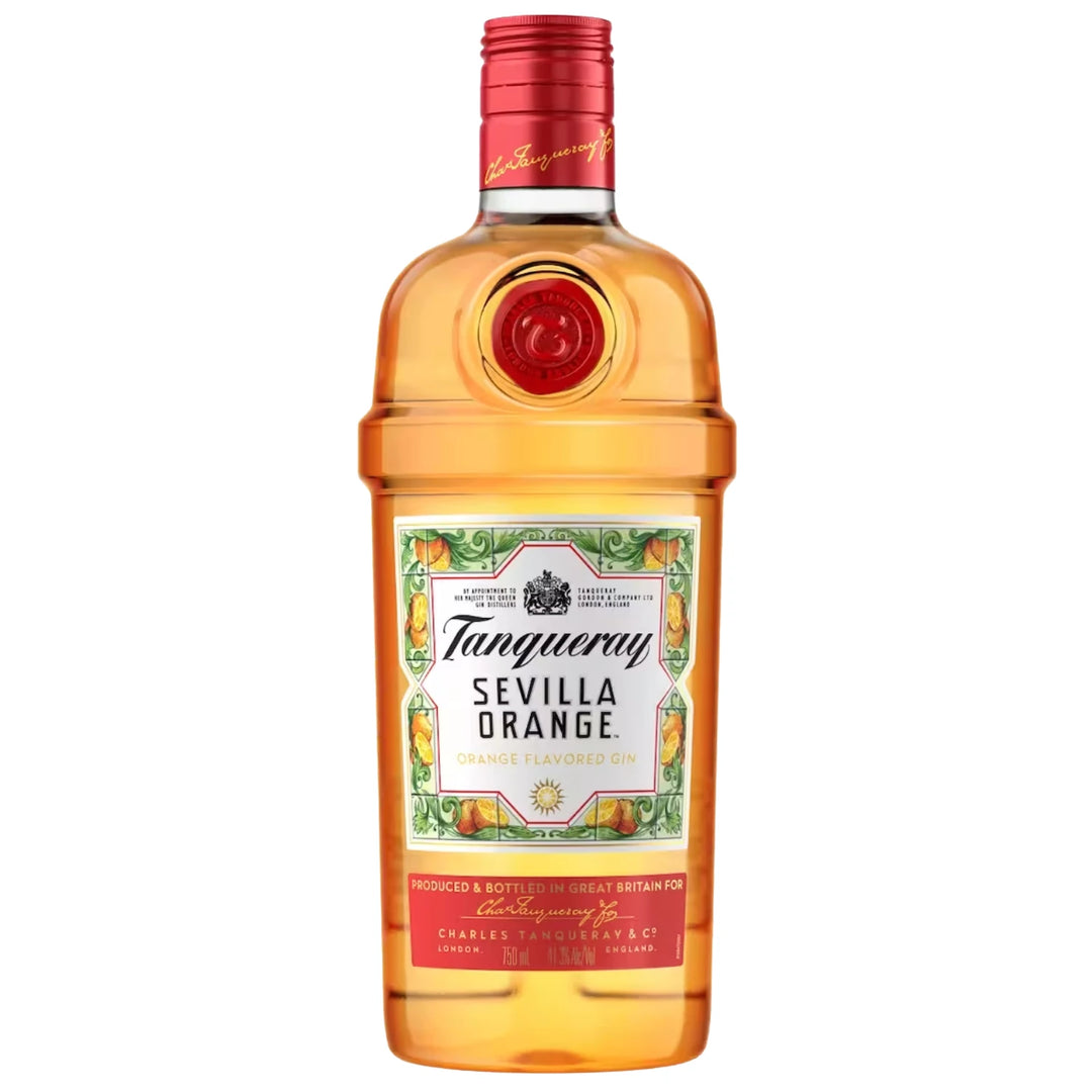 Bottle of Tanqueray Sevilla Orange Gin 750mL