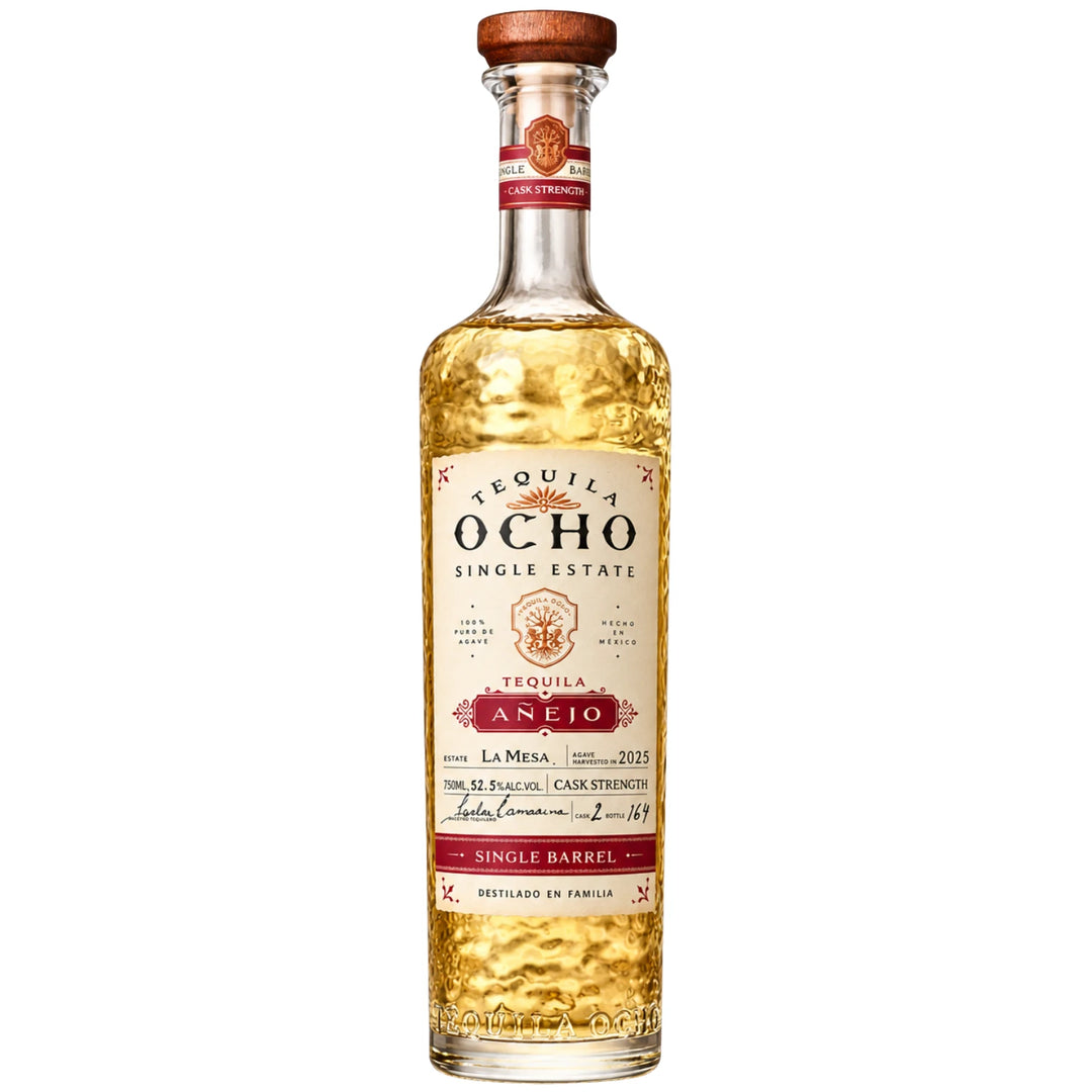 Bottle of Tequila Ocho Anejo Cask Strength Single Barrel Select 'The Barrel Tap' 105 Proof