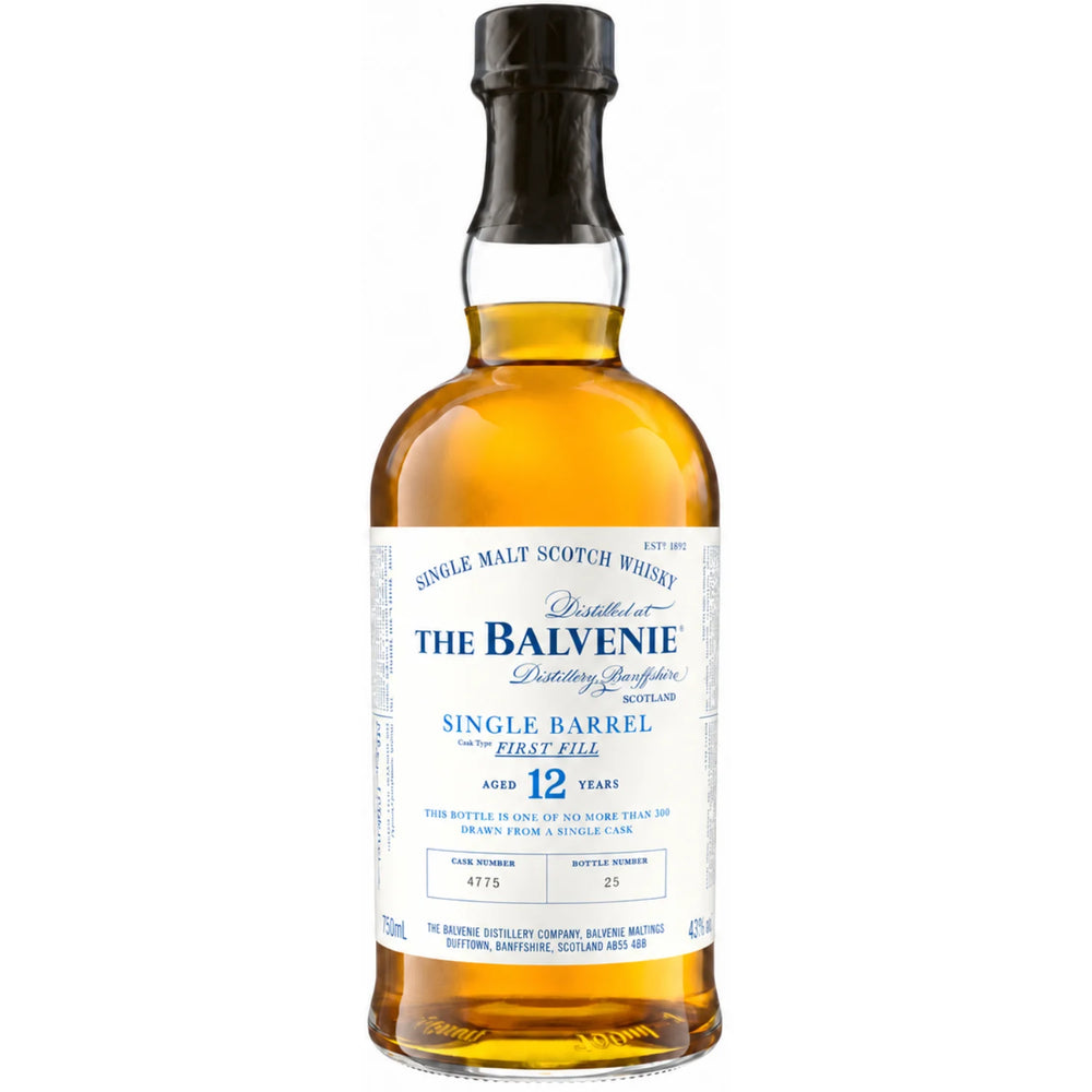 BOTTLE OF The Balvenie Single Barrel 12 Year Old Scotch Whisky 750mL