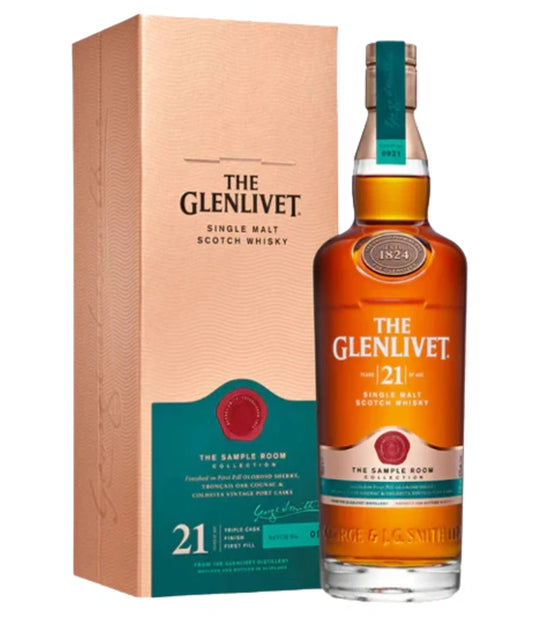 The Glenlivet 21 Year Old Single Malt Scotch Whisky 750mL