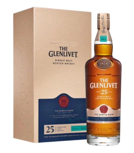 The Glenlivet 25 Year Old Single Malt Scotch Whisky 750mL