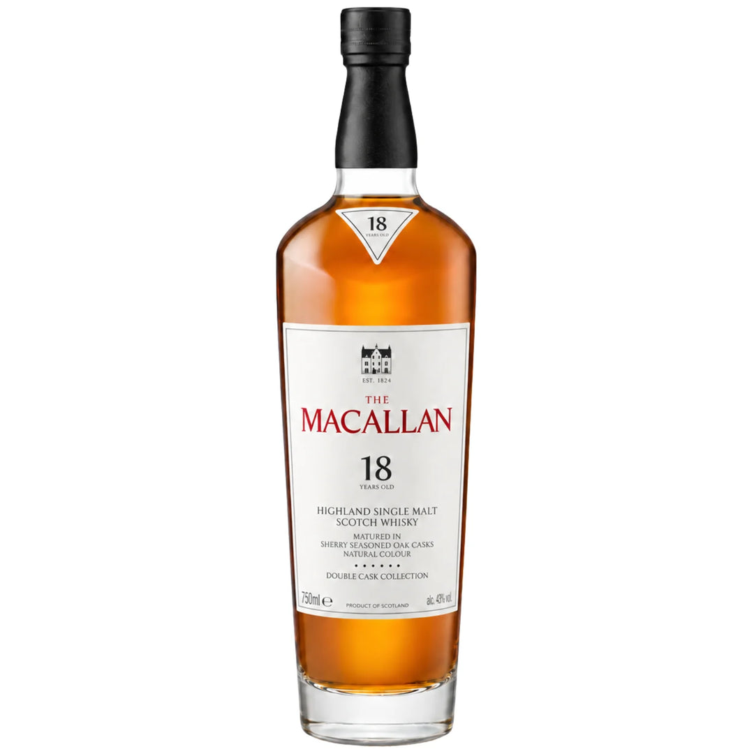 Bottle of The Macallan 18 Year Double Cask Scotch Whisky 750mL