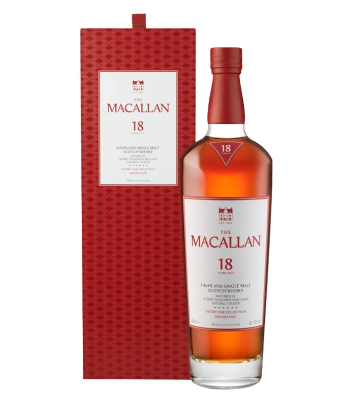 Buy The Macallan 18 Year Old Sherry Oak 750mL Online - The Barrel Tap Online Liquor Delivered
