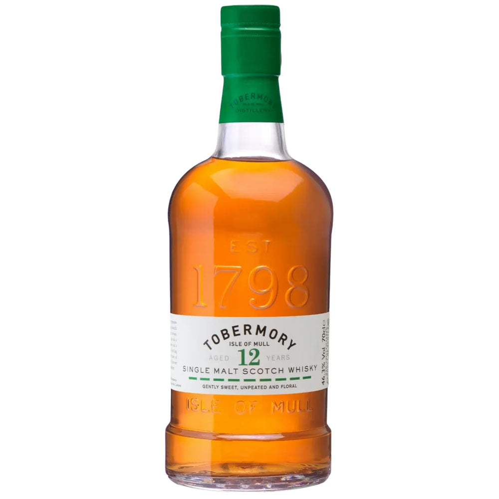 Bottle of Tobermory 12 Year Single Malt Scotch Whisky 