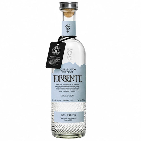 Bottle of Torrente Tequila Blanco High Proof 750mL