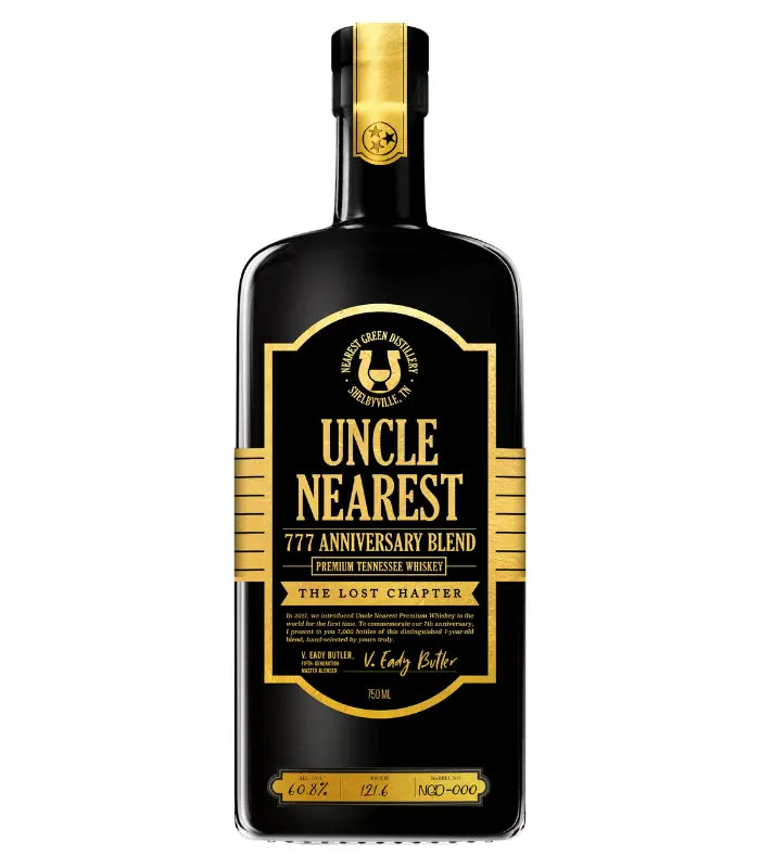 Uncle Nearest 777 Anniversary Blend The Lost Chapter 750mL