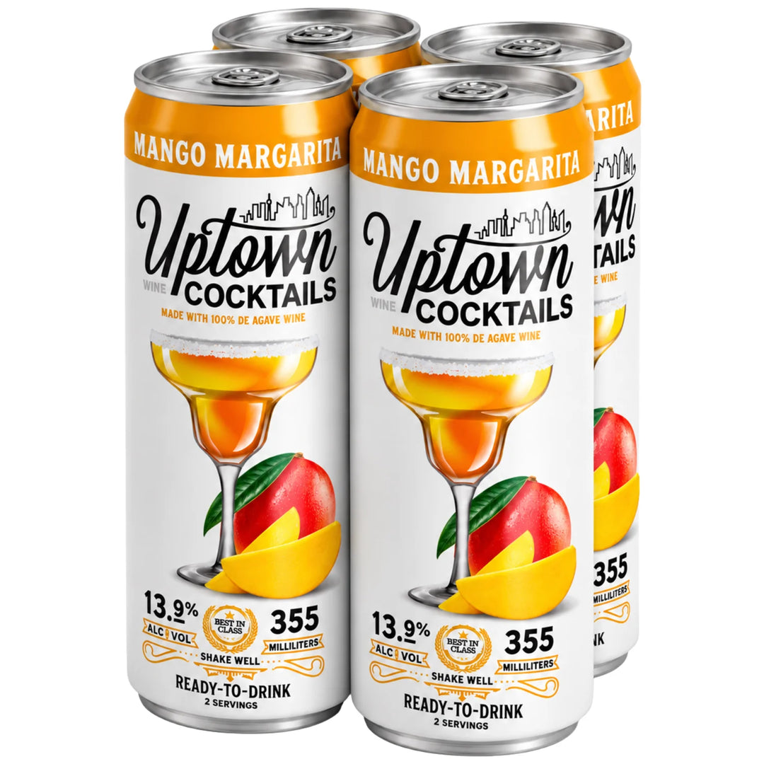 Uptown Cocktails Mango Margarita Ready-To-Drink 4-Pack Cans