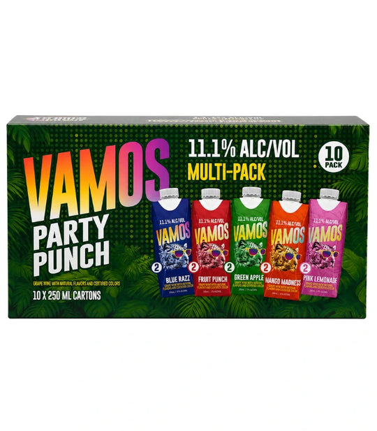 Vamos Party Punch Variety 10 Pack