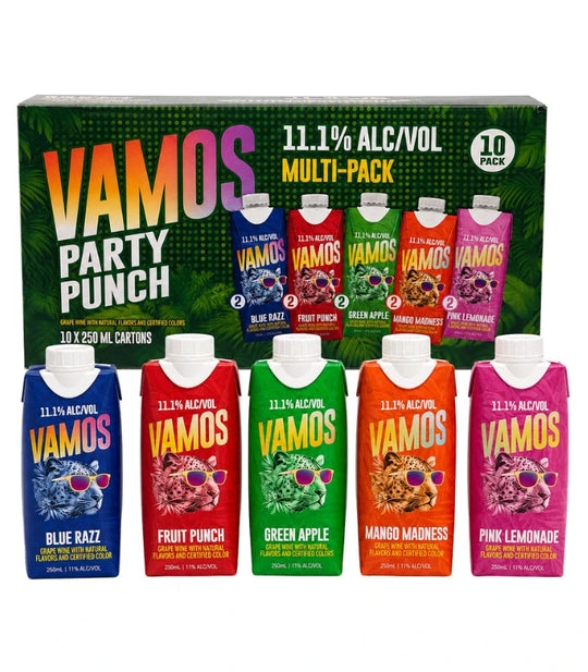 Vamos Party Punch Variety 10 Pack