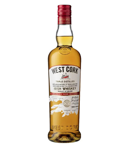 West Cork Bourbon Cask Triple Distilled Irish Whiskey | The Barrel Tap