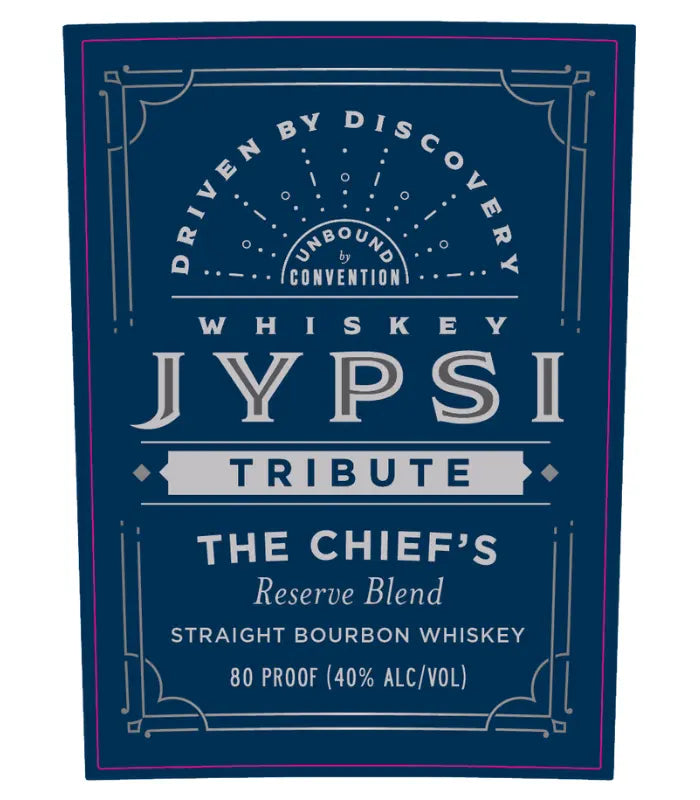 Whiskey JYPSI Tribute The Chief's Reserve Blend Bourbon by Eric Church 750mL