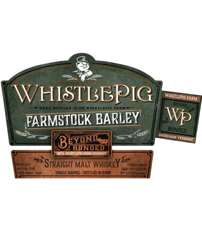 WhistlePig FarmStock Barley Bonded Single Malt Whiskey 750mL