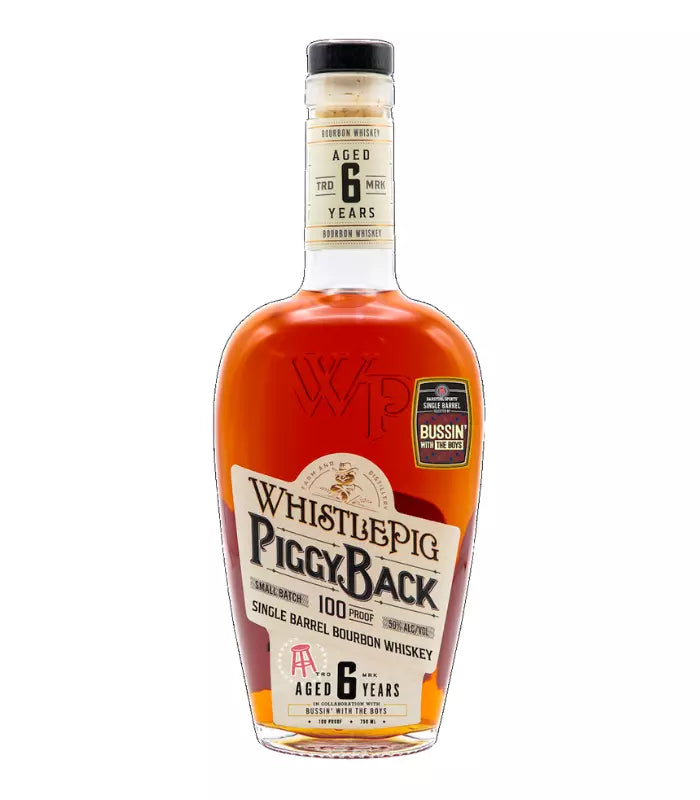 WhistlePig Piggyback 6 Year Single Barrel Barstool Sports 'Bussin with The Boys' Bourbon