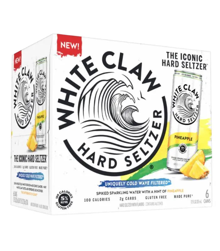 White Claw Seltzer Pineapple 6pk 12oz Can