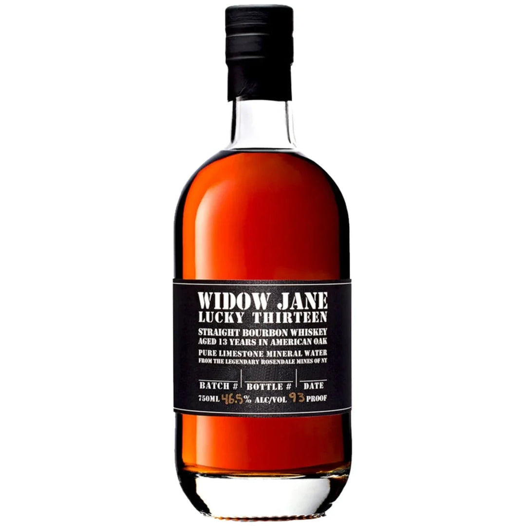 Bottle of Widow Jane Lucky Thirteen 13 Year Bourbon Whiskey 750mL