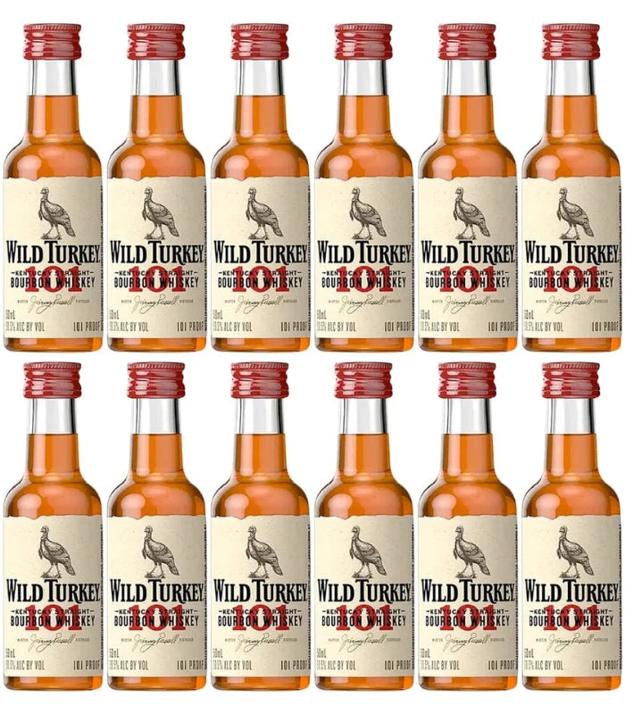 Wild Turkey 101 Bourbon Mini Shooters (12 x 50mL)