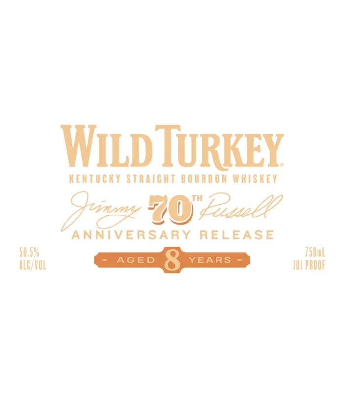 Wild Turkey Jimmy Russell 70th Anniversary 8 Year Straight Bourbon