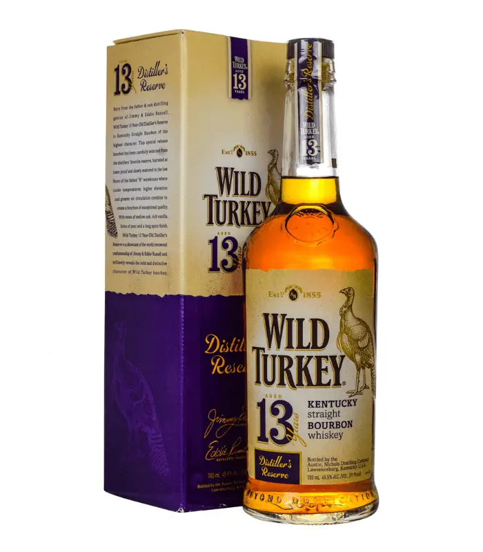 Wild Turkey 13 Years Old Distiller's Reserve Bourbon Whiskey – The Wild Turkey 13 Years Old Distiller's Reserve Bourbon Whiskey – The