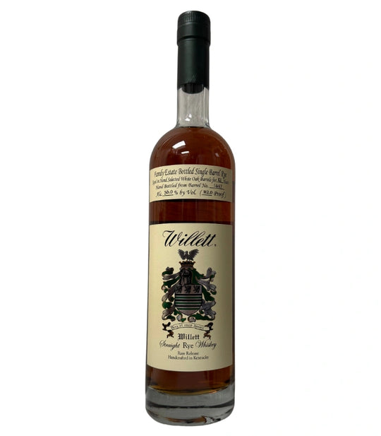 Willett Family Estate 12 Year Single Barrel Rye #1447 "Mustache Maniacs" 112 Proof