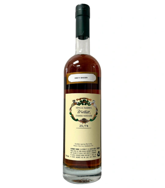 Willett Family Estate 12 Year Single Barrel Rye #2520 "Dirty Dozen" 119.2 Proof