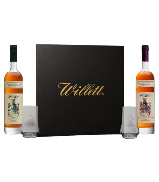 Willett Family Estate 2-Bottle Gift Set 750mL w/ 2 Willett Glasses