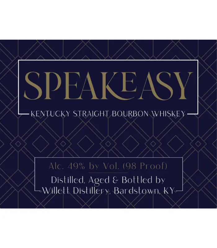 Willett Speakeasy Straight Bourbon Whiskey 750mL