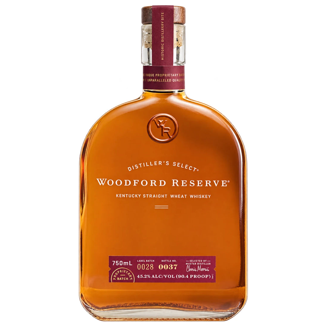 Bottle of Woodford Reserve Kentucky Straight Wheat Whiskey 750mL
