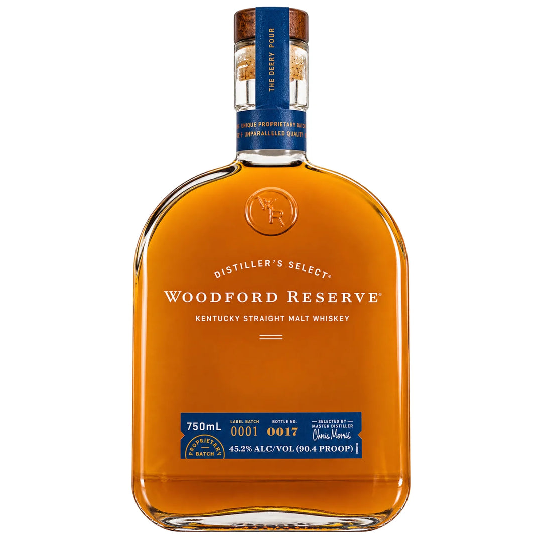 Bottle of Woodford Reserve Straight Malt Whiskey 750mL