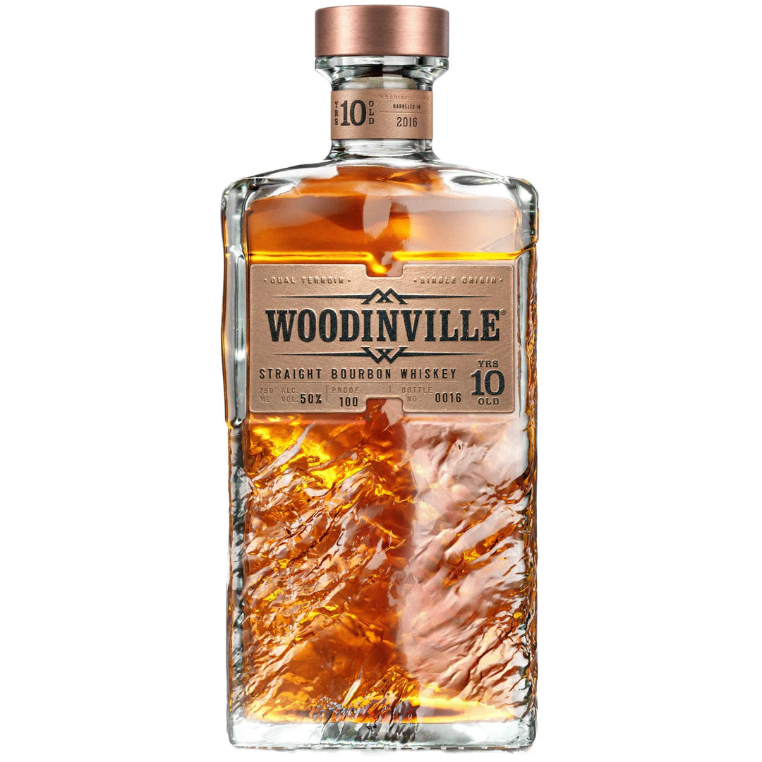 Bottle of Woodinville 10 Year Old Straight Bourbon Whiskey 750mL