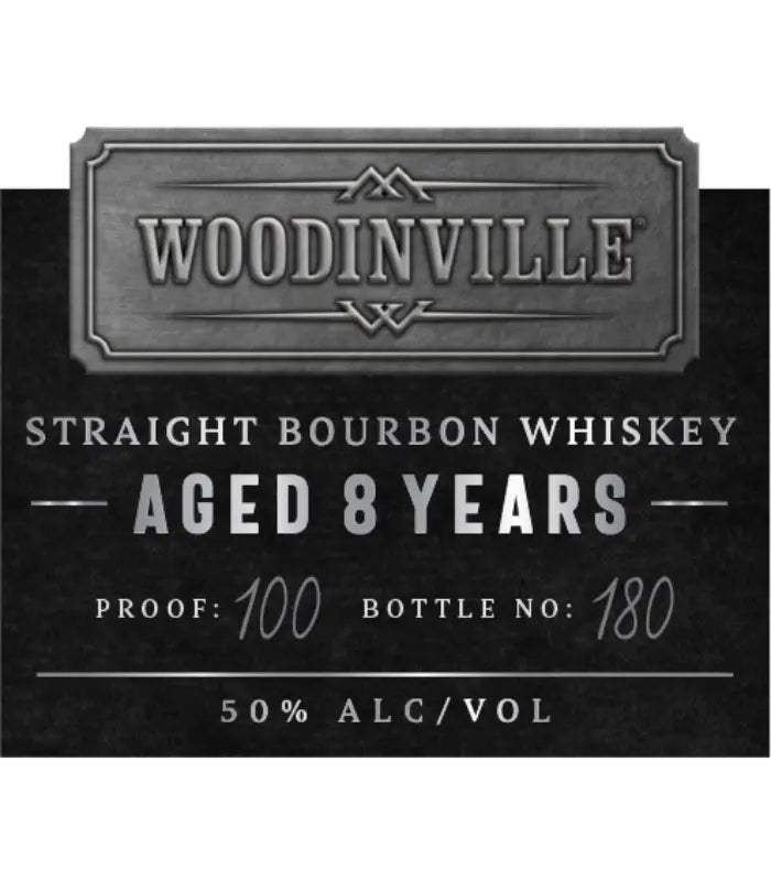 Woodinville 8 Year Straight Bourbon Whiskey 750mL