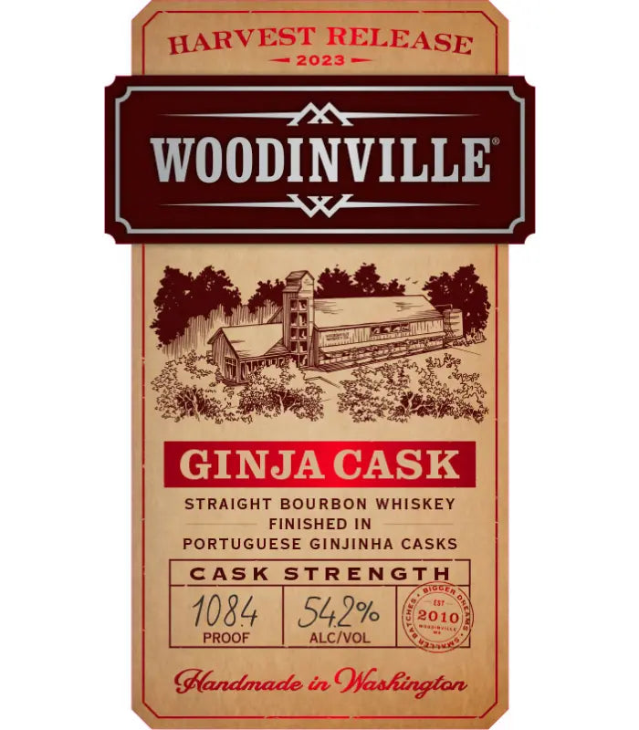 Woodinville Ginja Cask Cask Strength Straight Bourbon 750mL