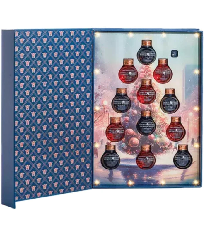 World Whiskey Society Best Holiday Wishes Bourbon Ball Ornament Gift Set